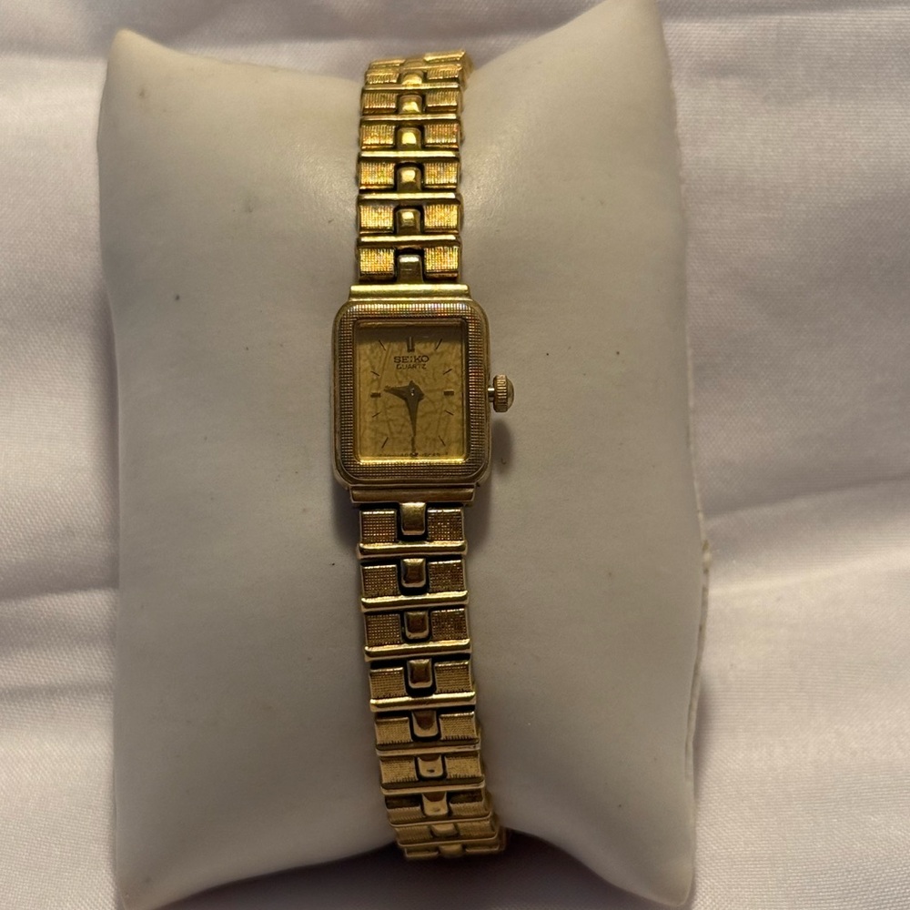 Gold Square Face Watch